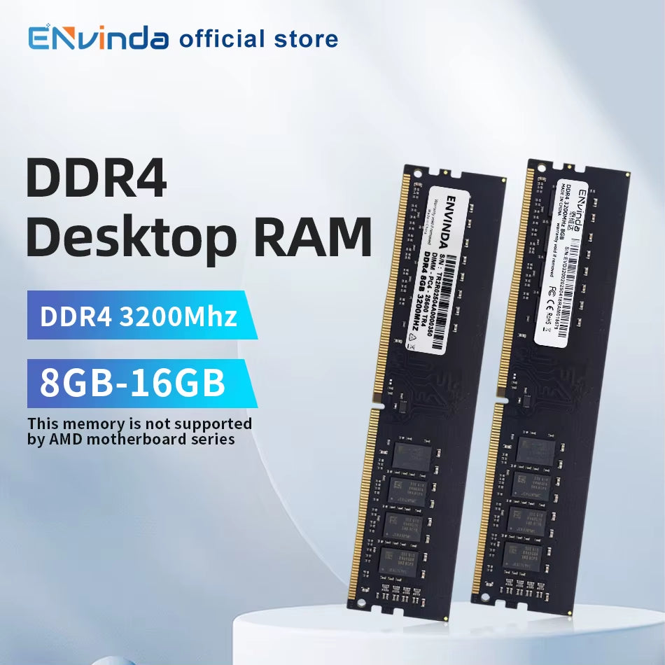 PC DDR3 DDR4 DDR5 8GB 16GB Ram 1600 2666 3200 5600 6000Mhz Computer High Quality Memory Desktop Dimm No Support PC AMD