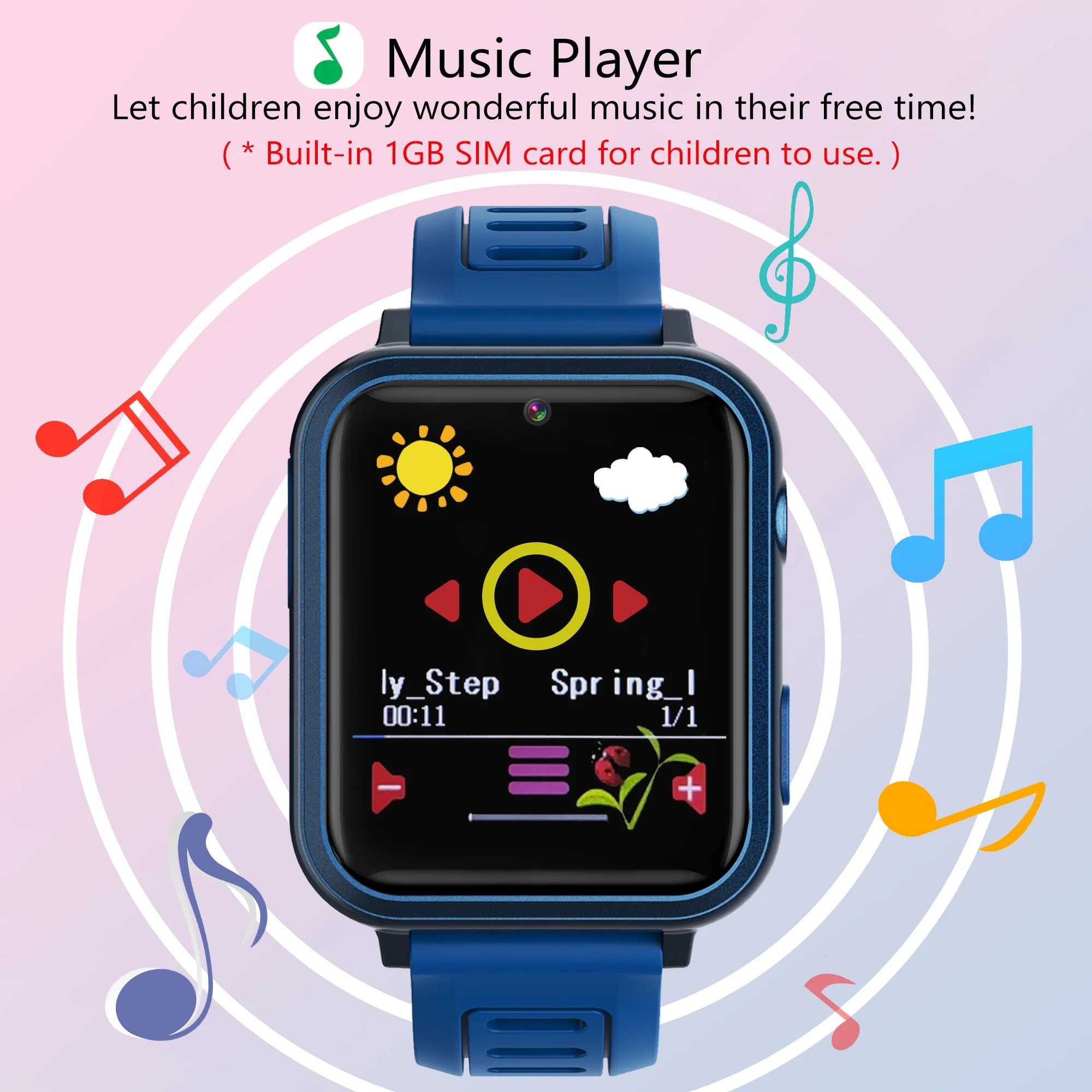 Smart Watch for Kids, Kids Watch with 24 Games Camera Music Alarm Flashlight Step Count, Birthday Gifts for Age 3-12 Boys Girls