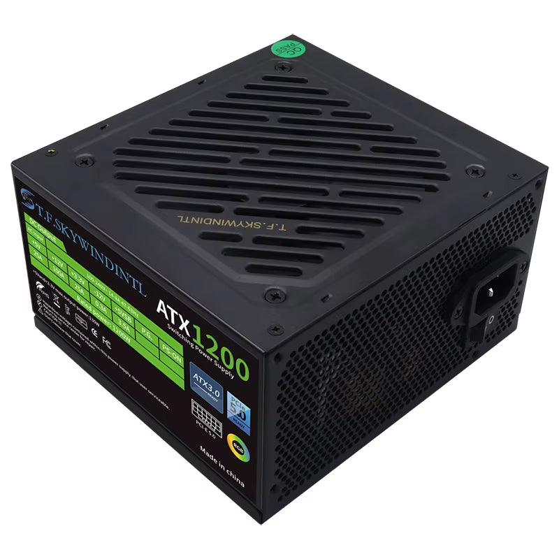 PCIE 5.0 1200W PC Power Supply Full Modular PSU for Power Source 1200W WATT Power Supply ATX PC PSU GPU Gaming Graphics