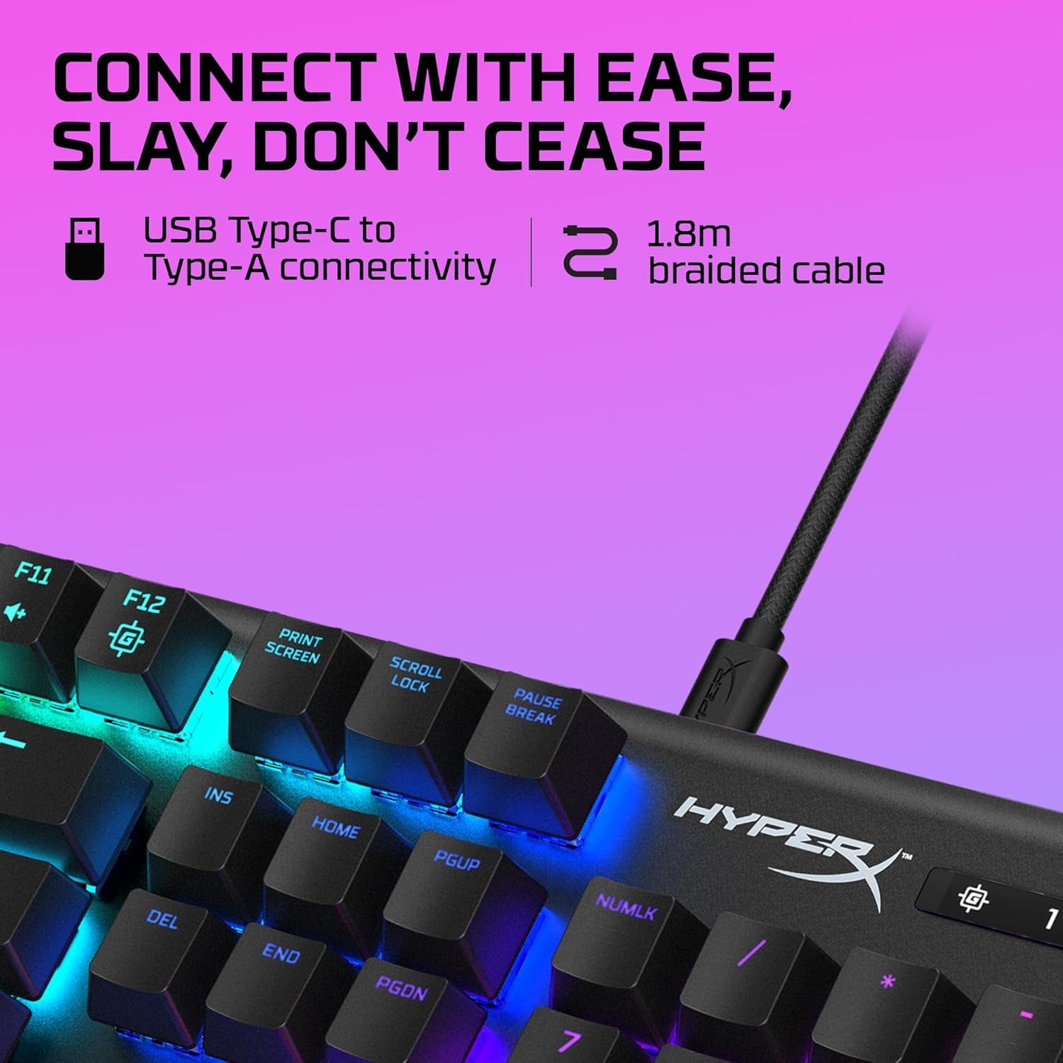 Alloy Origins - Mechanical Gaming Keyboard, Software-Controlled Light & Macro Customization, Compact Form Factor, RGB LED Backlit - Clicky  Blue Switch,