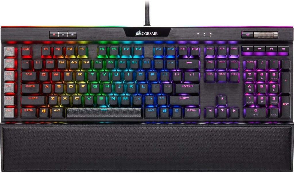 K95 RGB Platinum XT Mechanical Gaming Keyboard, Backlit RGB LED, Cherry MX RGB Brown, Black