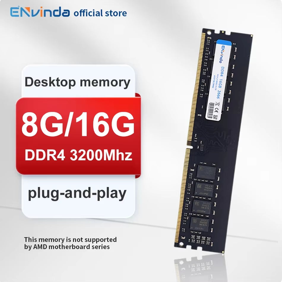 PC DDR3 DDR4 DDR5 8GB 16GB Ram 1600 2666 3200 5600 6000Mhz Computer High Quality Memory Desktop Dimm No Support PC AMD