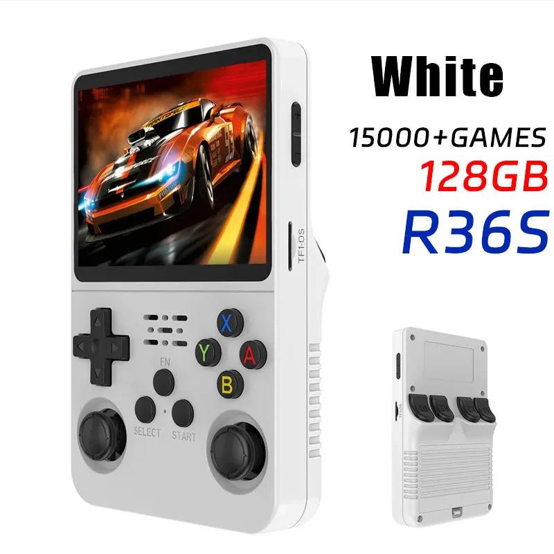 R36MAX Retro Handheld Video Game Console Linux System 4.0 Inch IPS Screen R36S Portable Pocket Video Player 128GB Games Gift